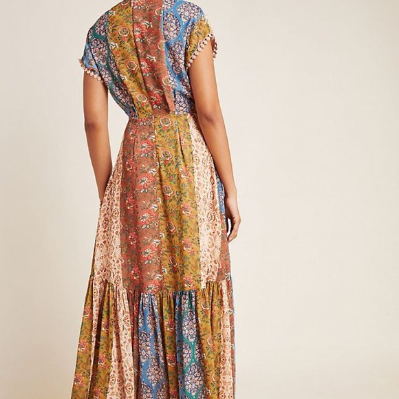 Anthropologie Multicolor Patchwork Maxi Dress - Picture 2 of 4